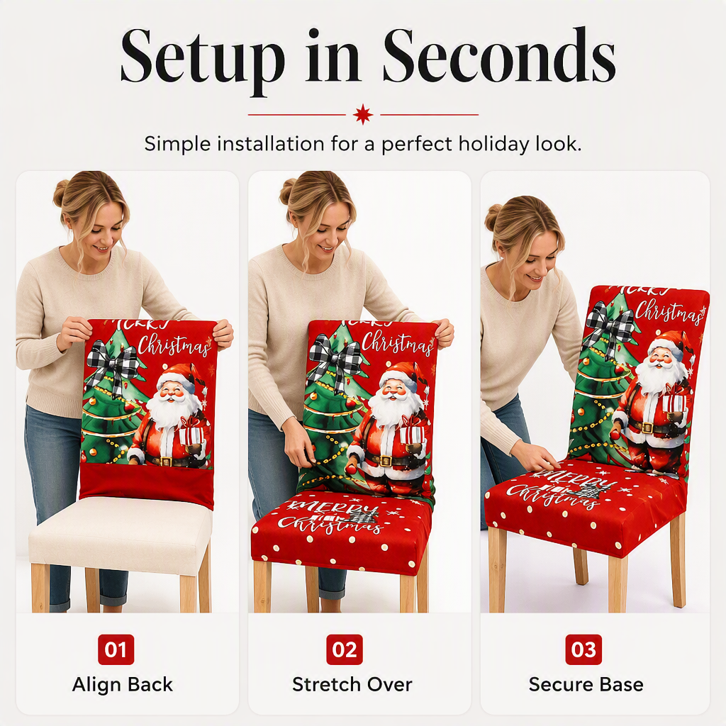 Stretch Christmas Chair Cover – product image