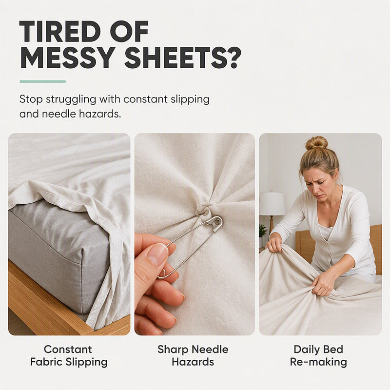 Needle-Free Bedsheet Clips – product image