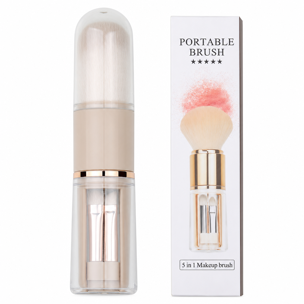 Retractable Travel Makeup Brush Set – product image