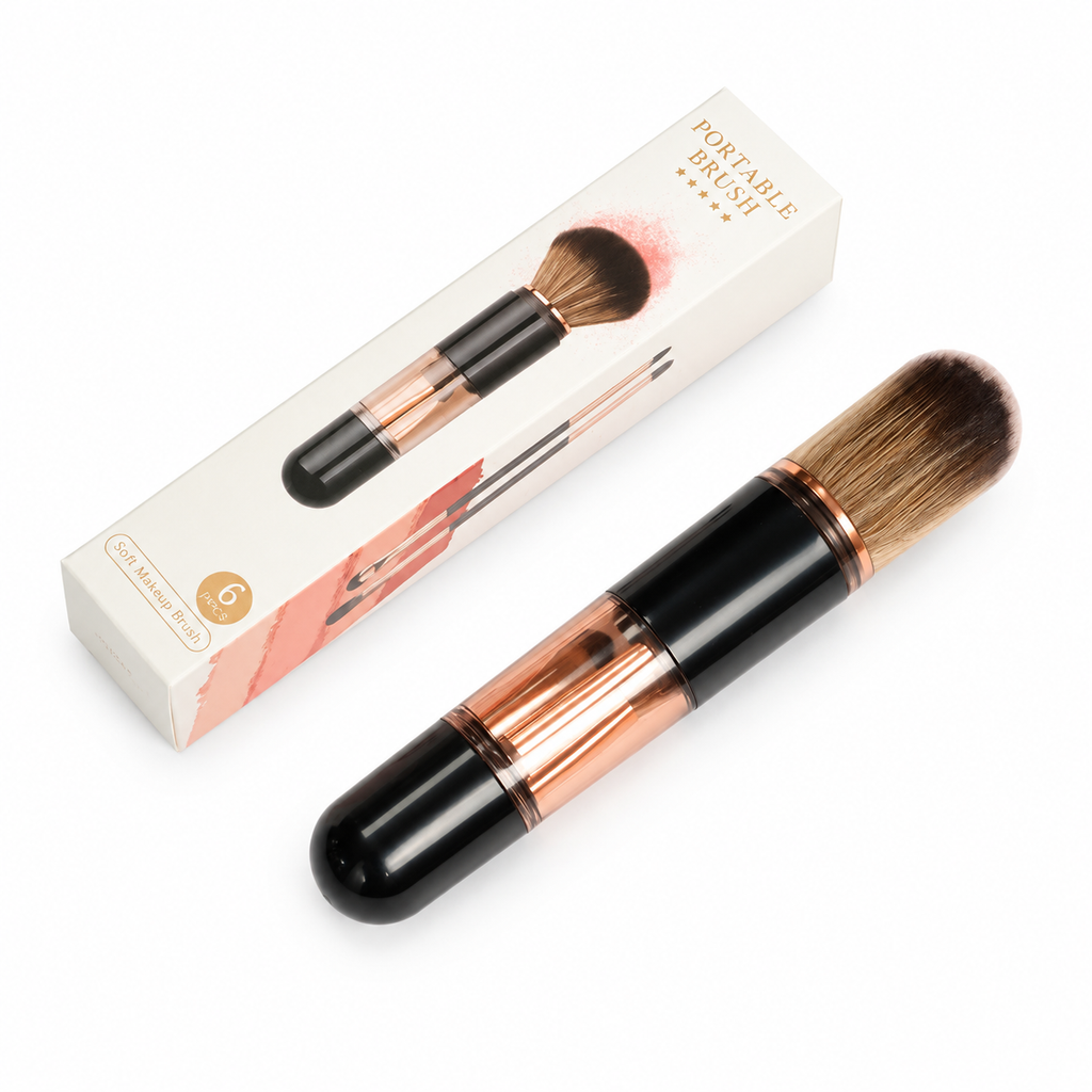 Retractable Travel Makeup Brush Set – product image