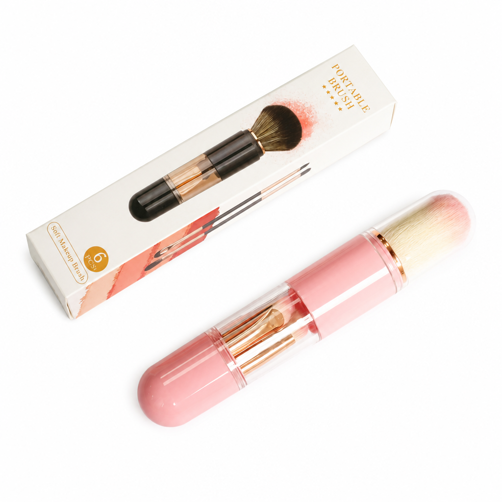 Retractable Travel Makeup Brush Set – product image