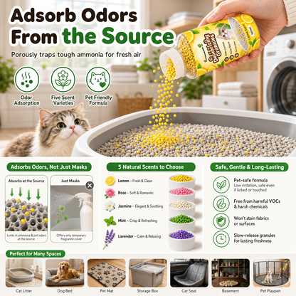 Scented Cat Litter Deodorizer Granules – product image