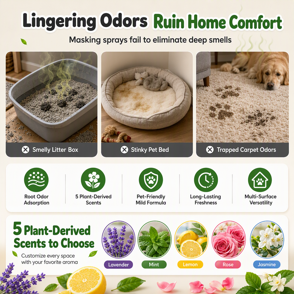 Scented Cat Litter Deodorizer Granules – product image