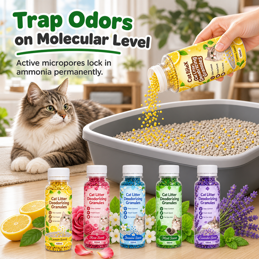 Scented Cat Litter Deodorizer Granules – product image