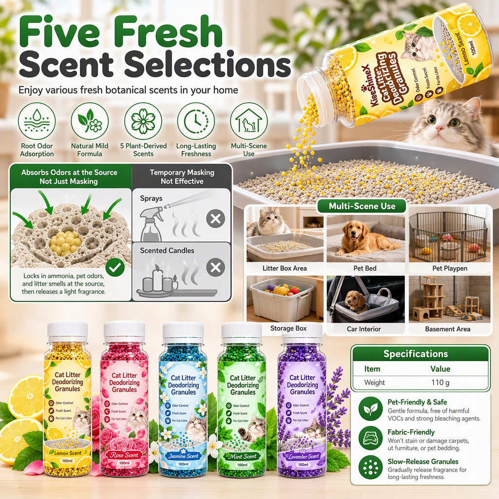 Scented Cat Litter Deodorizer Granules – product image