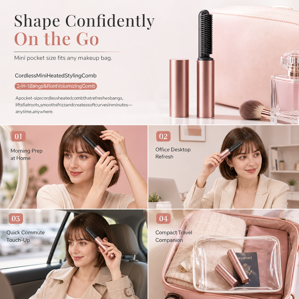 Cordless Heated Styling Comb – product image