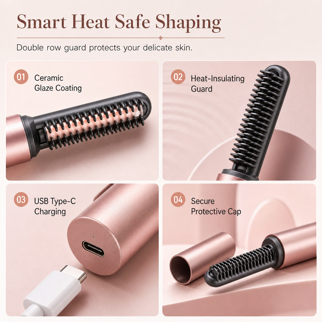 Cordless Heated Styling Comb – product image