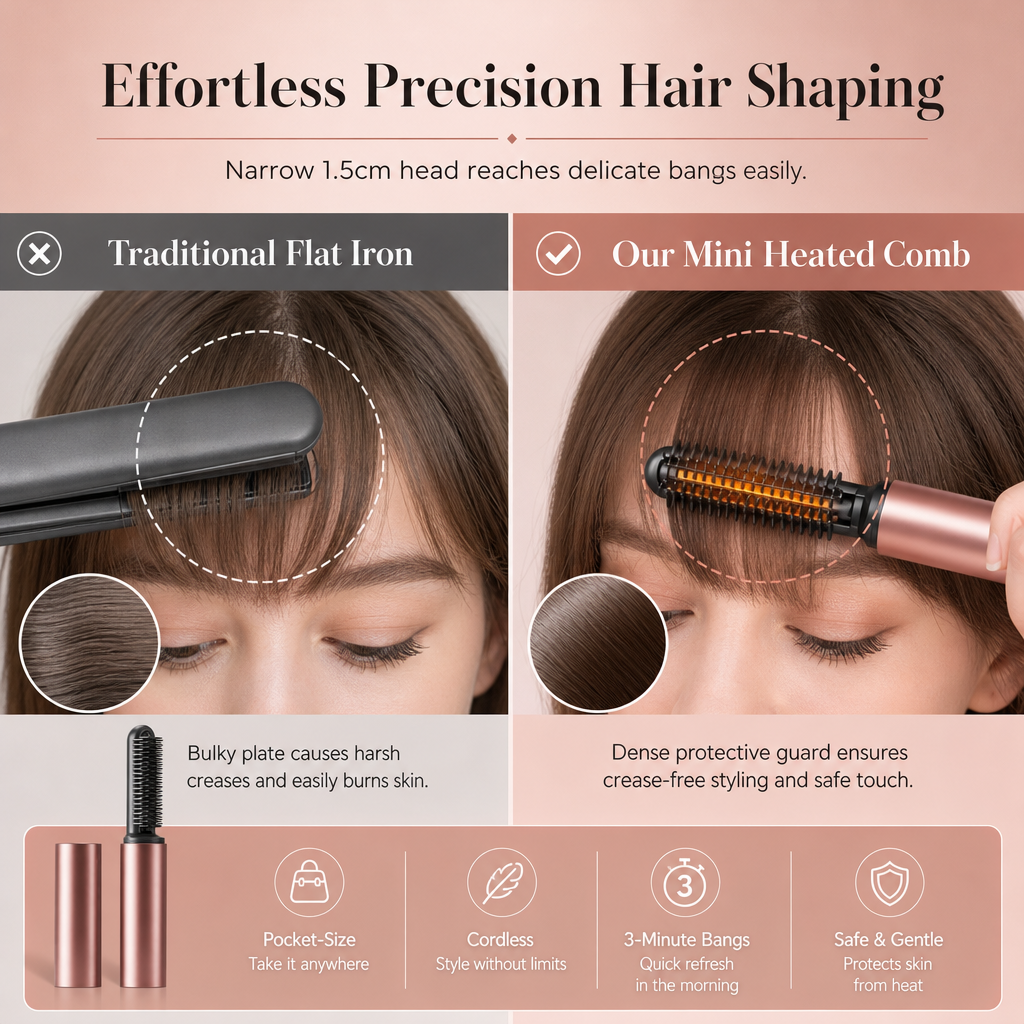 Cordless Heated Styling Comb – product image