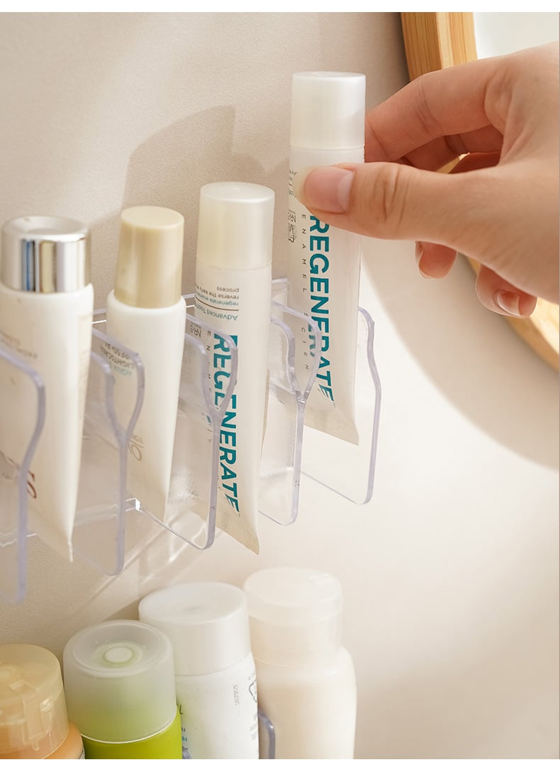Adhesive Wall-Mounted Skincare Shelf – product image