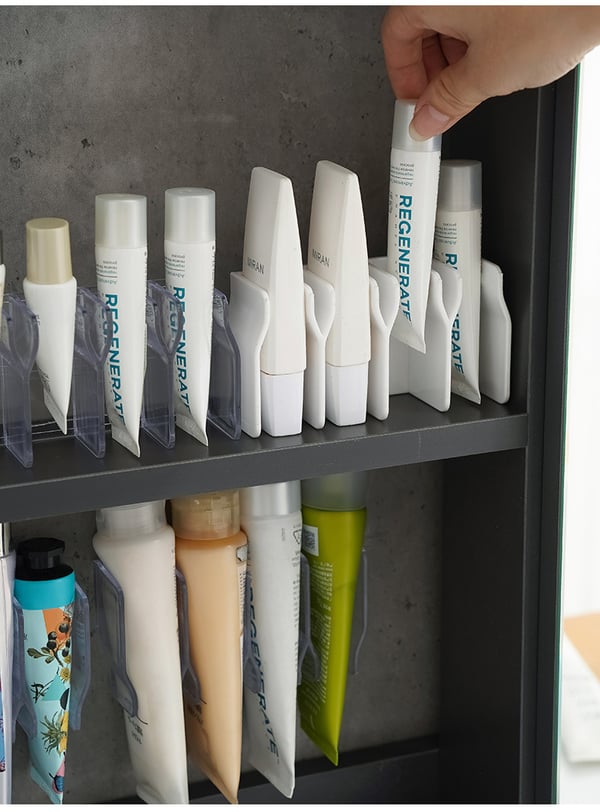 Adhesive Wall-Mounted Skincare Shelf – product image