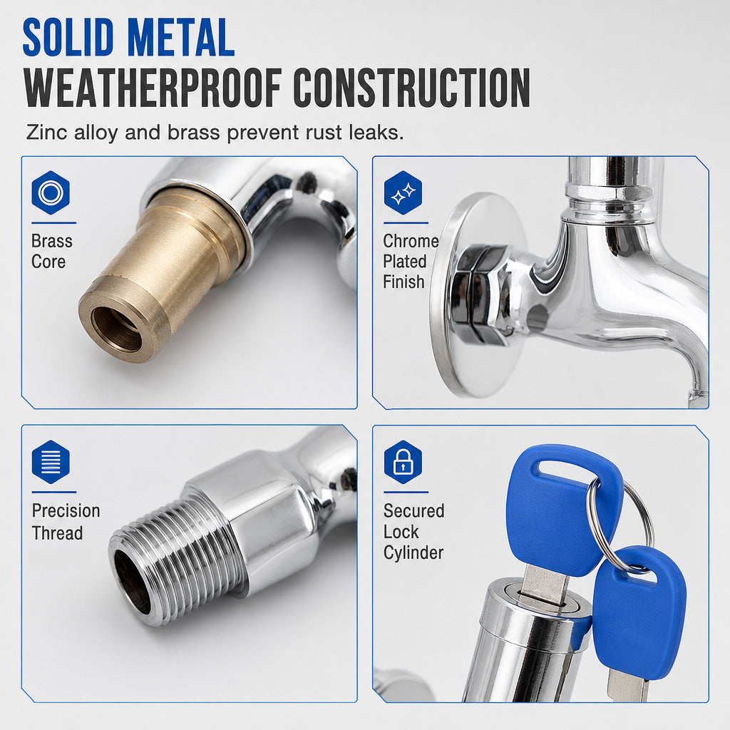 Lockable Outdoor Water Faucet – product image