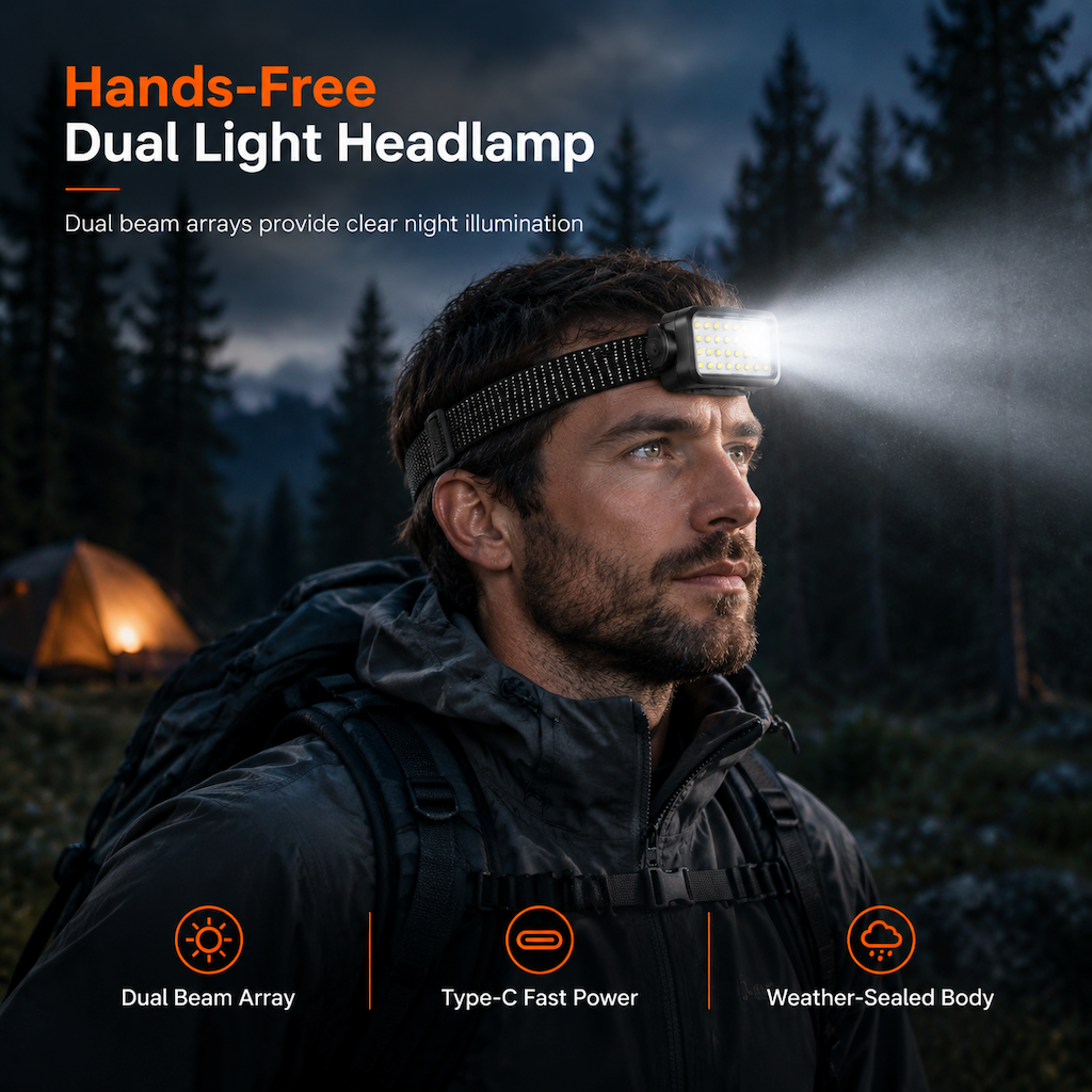 Rechargeable LED Headlamp – product image