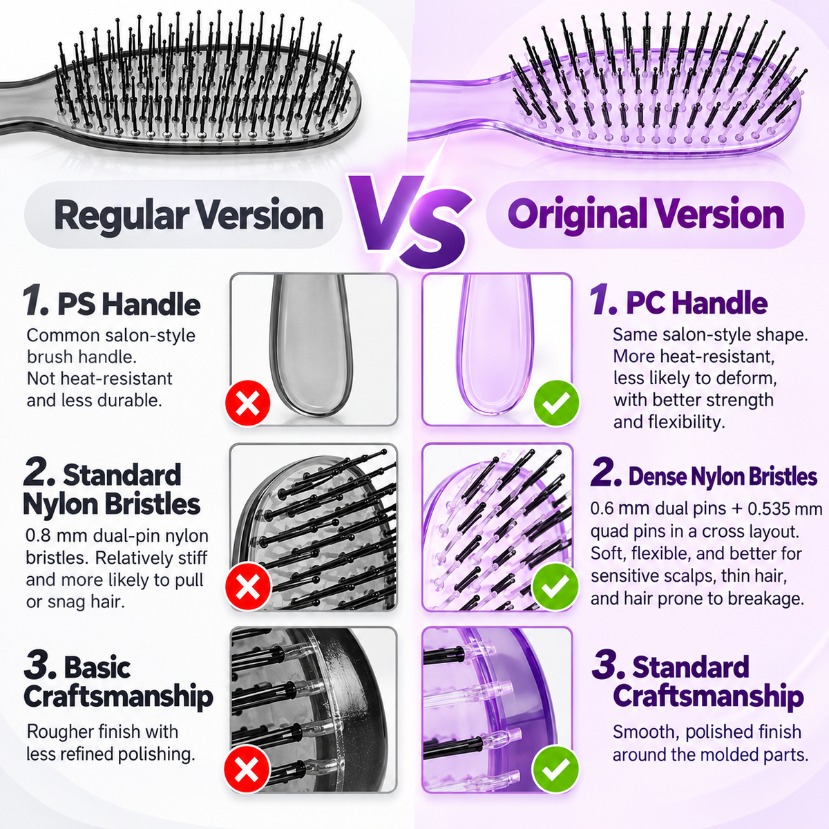 Portable Scalp Massage Hairbrush – product image