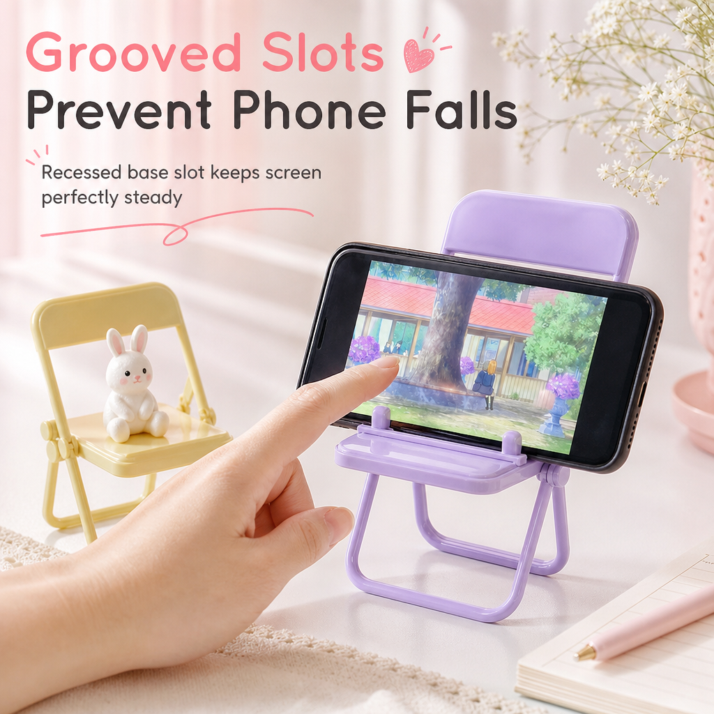Folding Chair-Shaped Phone Stand – product image